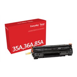 Everyday ™ Schwarz Toner von Xerox, kompatibel mit HP 35A 36A 85A (CB435A/ CB436A/ CE285A), Standardkapazität