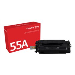 Everyday ™ Schwarz Toner von Xerox, kompatibel mit HP 55A (CE255A), Standardkapazität