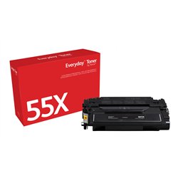 Everyday ™ Schwarz Toner von Xerox, kompatibel mit HP 55X (CE255X), Hohe Kapazität