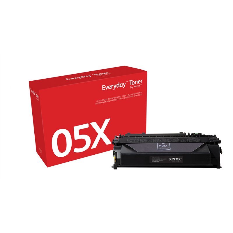 Everyday ™ Schwarz Toner von Xerox, kompatibel mit HP 05X (CE505X), Hohe Kapazität